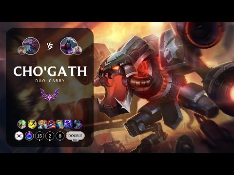Cho'Gath Carry vs Varus - KR Master Patch 13.15