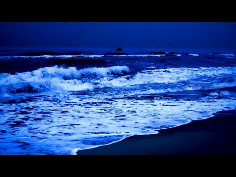 Count The Waves To Fall Asleep - It Really Works! Deep Sleeping With 10 hours Ocean Sounds