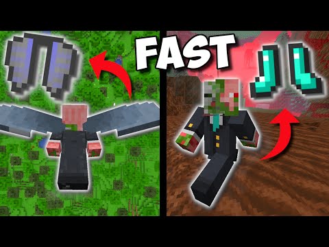 EASIEST Ways To Travel FASTER In Minecraft!!!