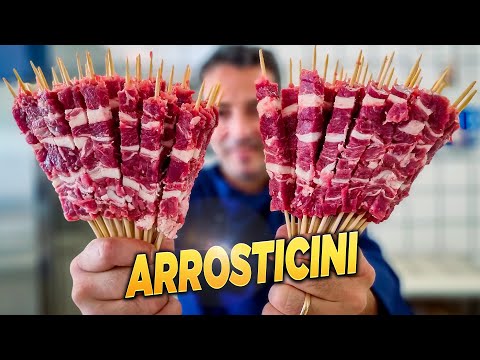 How to Make ARROSTICINI like a Butcher from Abruzzo | Italian Sheep Skewers