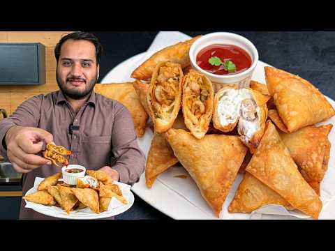Chicken Samosa 2 Types for Iftar Party - Malai Boti and Chinese Chicken Samosa