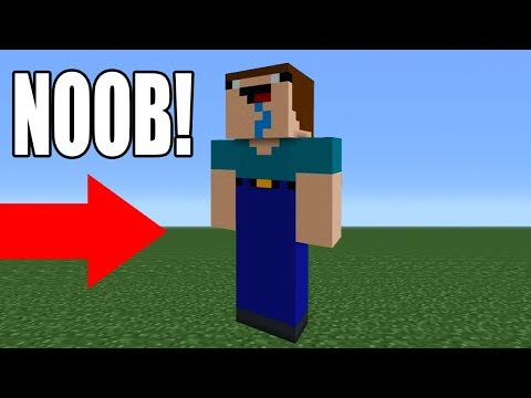 Building Every Block - Minecraft: How To Make a Noob Statue