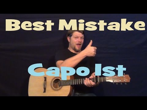 Best Mistake (Ariana Grande) Easy Guitar Lesson How to Play Tutorial