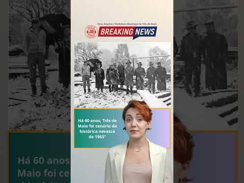 Três de Maio relembra a nevasca de 1965