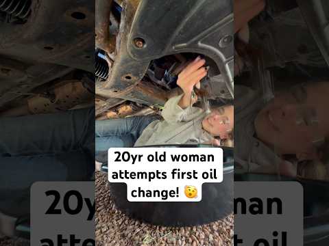 How’d I do? First oil change on my Hyundai and second ever! #oilchange #automobile #mechanic #goat
