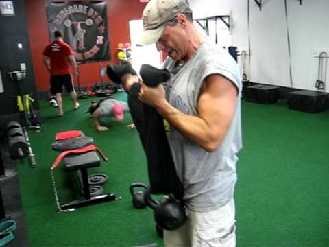 Kettlebell Towel Curls- TheRenegadeGym.com