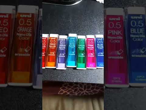 Coloured mechanical pencil lead