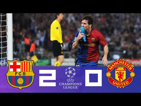 Barcelona 2-0 Manchester United - UCL Final 2009 - Leo Messi Header - Full HD