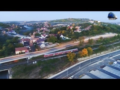[Drone] Automotor VT614 Diesel Triebwagen/DMU  pe Seara/on Evening in Oradea - 05 October 2018