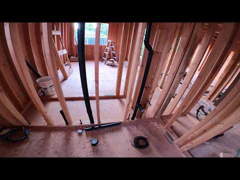 building an apartment adu ,frame plumbing Sewer drain