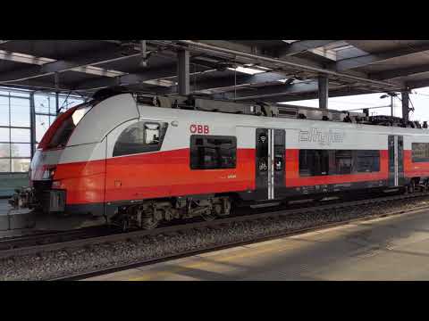 Siemens Desiro ML (ÖBB 4746 CityJet) Einfahrt in Wien Praterstern