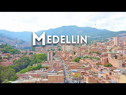 Medellin Colombia | Drone Aerial View City Center
