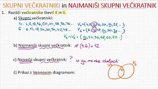 NAJMANJŠI SKUPNI VEČKRATNIK - Kako določimo najmanjši skupni večkratnik