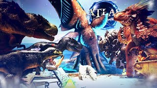 ARK Extinction VS Atlas - Pirates &amp; Sea Monsters Battle Dinosaurs, Wildcard&#39;s Huge Fight! - Gameplay