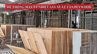 Máy ép nóng tự động nạp phôi sản xuất ván Plywood | Woodmaster
