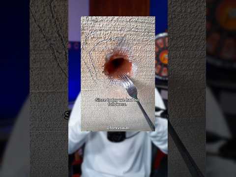 He Scratched Through His Wall With A Fork 😭