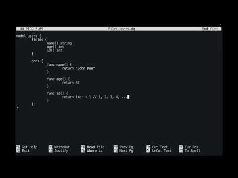 datagen: Generate coherent, synthetic data at scale with a simple DSL