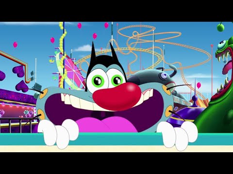 Oggy and the Cockroaches - Oggy at the Amusement Park | BEST CARTOON COLLECTION | New Episodes in HD