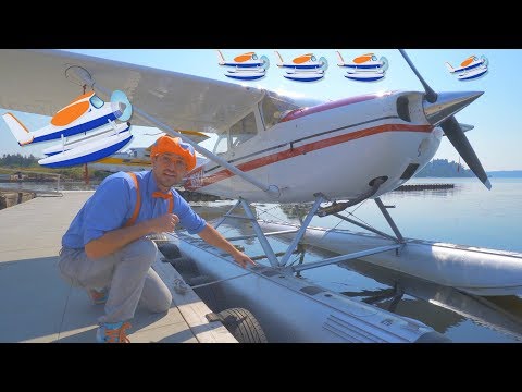 Blippi Flies a Seaplane | Airplanes for Kids and Fun Songs for Toddlers