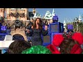 Idina Menzel sings "When You Wish Upon A Star" at Disneyland
