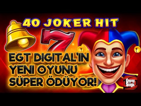 🎁 #ETKİNLİK  🎰 YENİ EGT DIGITAL OYUNU 40 JOKER HIT BÜYÜK KAZANDIRDI #slotoyunlarıbigwin #jackpot