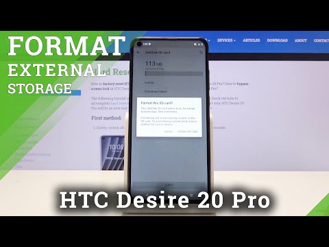 How to Format SD Card in HTC Desire 20 Pro – Format Memory Card
