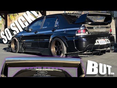 My NEW favorite exterior mod on the evo! Mitsubishi Lan EVO 8/9 RPG Gurney Install and review