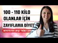 100 ve 110 Kilo Bandında Bulunanlar İçin Zayıflama Diyeti - Diyetisyen Ayşe Tuğba Şengel