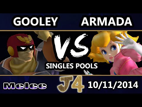 Justice 4 - Gooley (Captain Falcon, Puff) Vs. P4K EMP | Armada (Peach) SSBM Singles Pools - Melee