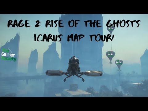 RAGE 2: RISE OF THE GHOSTS DLC - ICARUS MAP TOUR - STARTING AT METRO & MOVING CLOCKWISE!