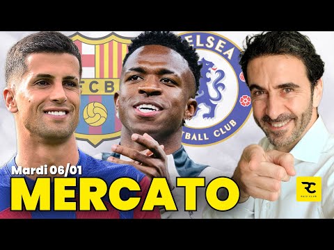 🔴 𝗡𝗘𝗪𝗦 𝗠𝗘𝗥𝗖𝗔𝗧𝗢 CANCELO OK Barça, VINICIUS 160M€ Chelsea, AMORIM c'est fini, CHIESA Retour Juve ?