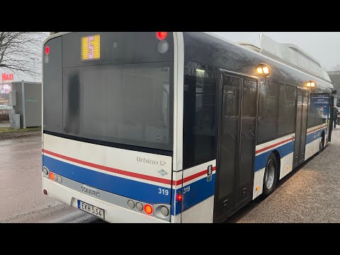 Bus ride linje 5 från Kungsängsgatan till Hälla