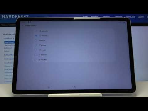 How to Change Screen Timeout in SAMSUNG Galaxy Tab S7 – Display Settings