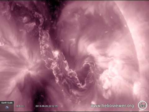 MAGNIFICENT ERUPTION:- AIA 211 (2013-09-29 20:45:11 - 2013-09-29 23:44:47 UTC)