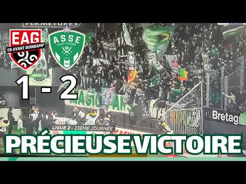 GUINGAMP 1 - ASSE 2 A precious victory for the Greens!