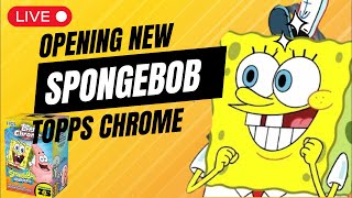 Live- Opening Some Topps Chrome SpongeBob and Pokemon Packs