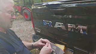 RAM Tailgate & Grill Emblem Overlay Decal Stickers for 2025-2026 Ram 1500