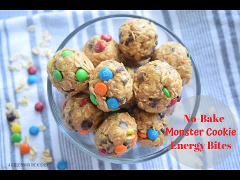 No-Bake Monster Cookie Energy Bites