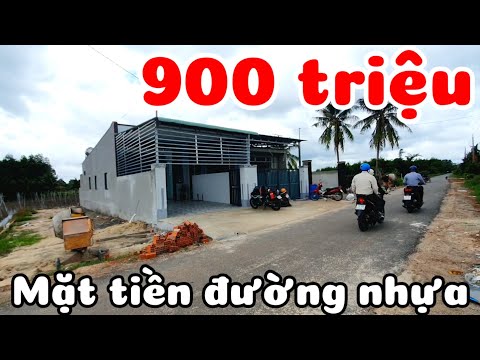 Bán nhà mới 900 triệu mặt tiền đường nhựa ở Châu Thành Tây Ninh gần trung tâm nhiều tiện ích giá rẻ