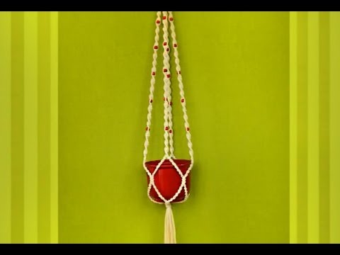 DIY Macrame Wall Hanging Leaves with Flower
