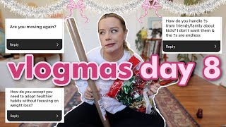 thoughts on having kids, my health, moving plans? gift wrapping Q&A! | vlogmas day 8