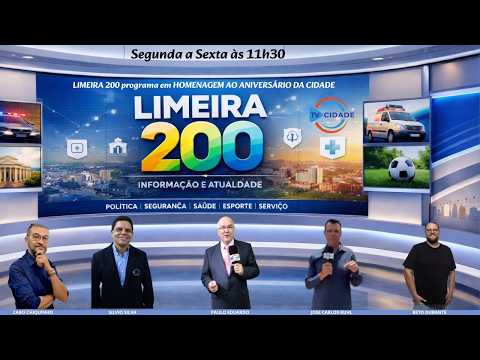 Limeira 200 jornalismo do povo com repórteres nas ruas trazendo as principais noticias do dia
