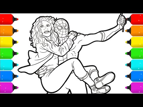 SPIDER-MAN Far From Home Drawing & Coloring