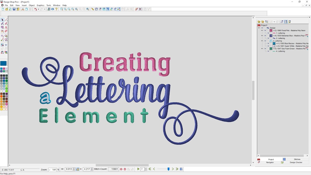Creating a Lettering Element