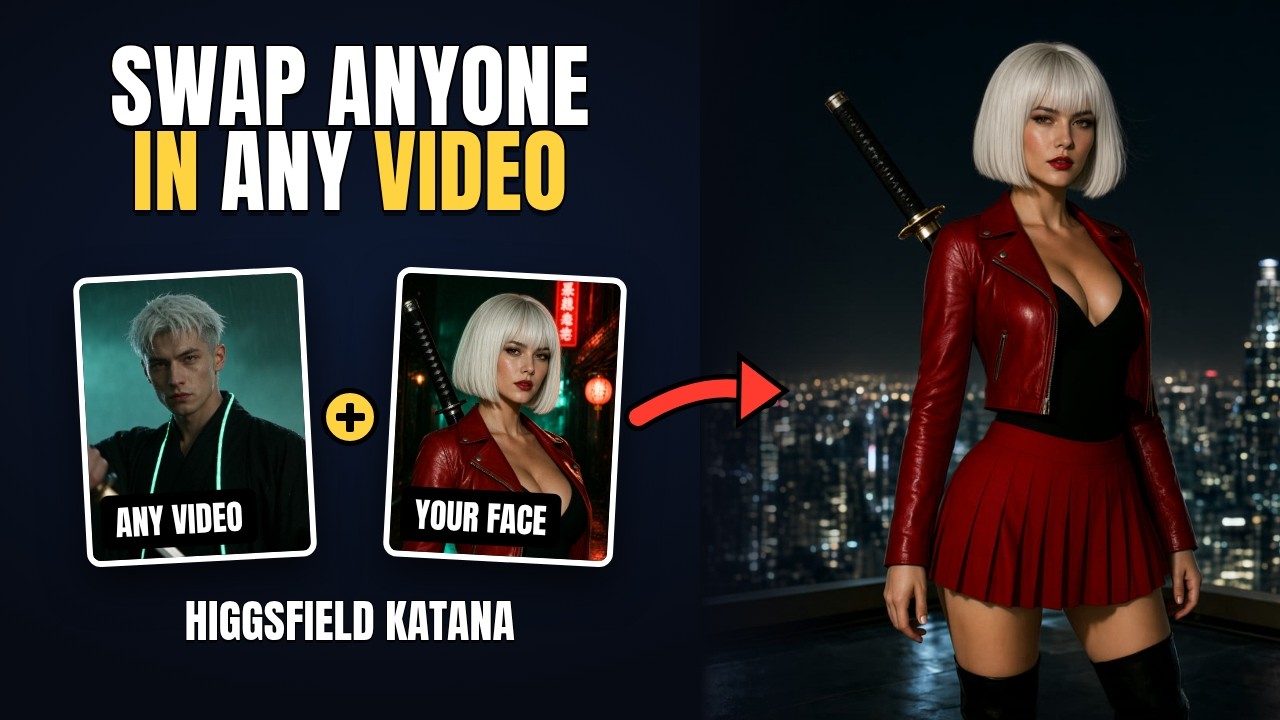 Higgsfield Katana Tutorial: Remake Any Edit With Your Own Character Inside Claude