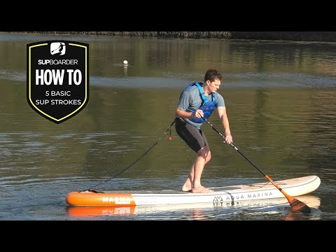 Learning The 5 Basic Stand Up Paddle Strokes / SUPboarder How To Video thumbnail