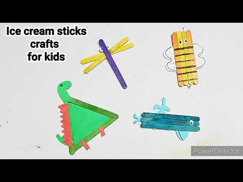 Icecream sticks crafts| Easy kids crafts #shreshtaAndBrothers