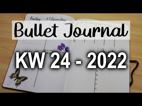 Wochendeko im Bullet Journal | KW 24 - 2022 Plan with me [German/Deutsch]