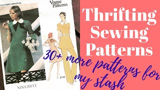 Thrifting Sewing Patterns— 30+ New and Vintage Patterns!