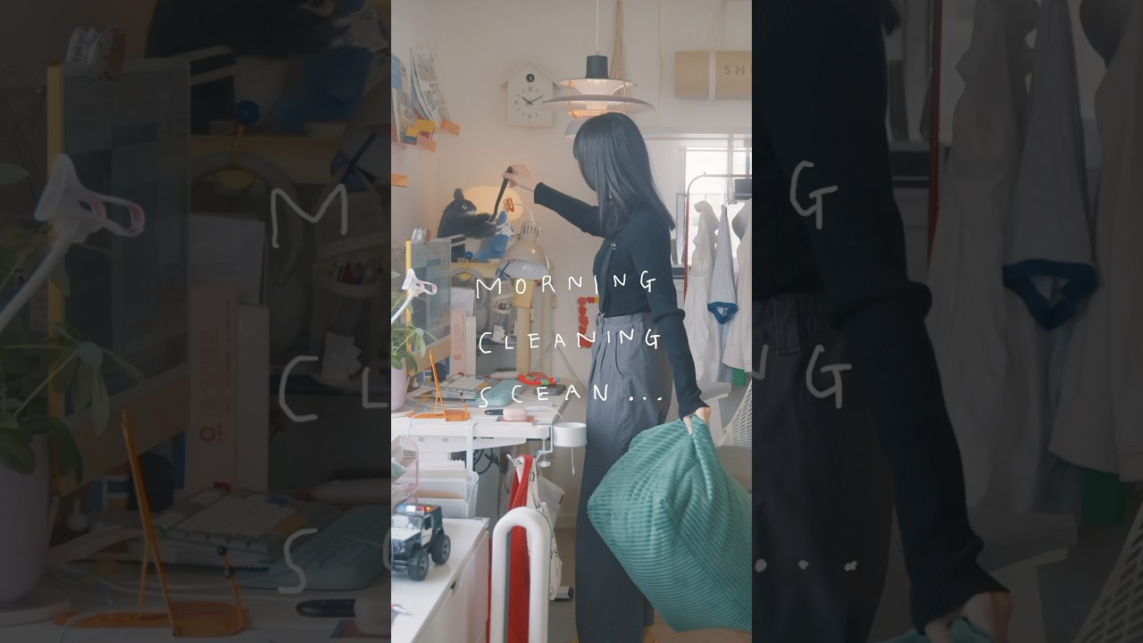 【 🏕️賃貸2LDK × 5人暮らし × ショートvlog  】色と物、生活感ごとデザインする家🧺🫧｜休日のお掃除vlog#vlog #インテリア#賃貸